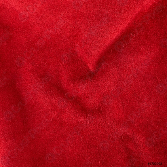 Suede Bright Red Heels with Ruffle, Size W6 - Picture 5 of 5